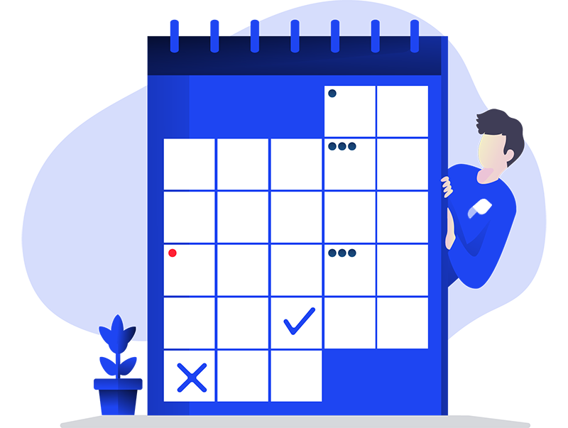 Parloa Date Time Calendar