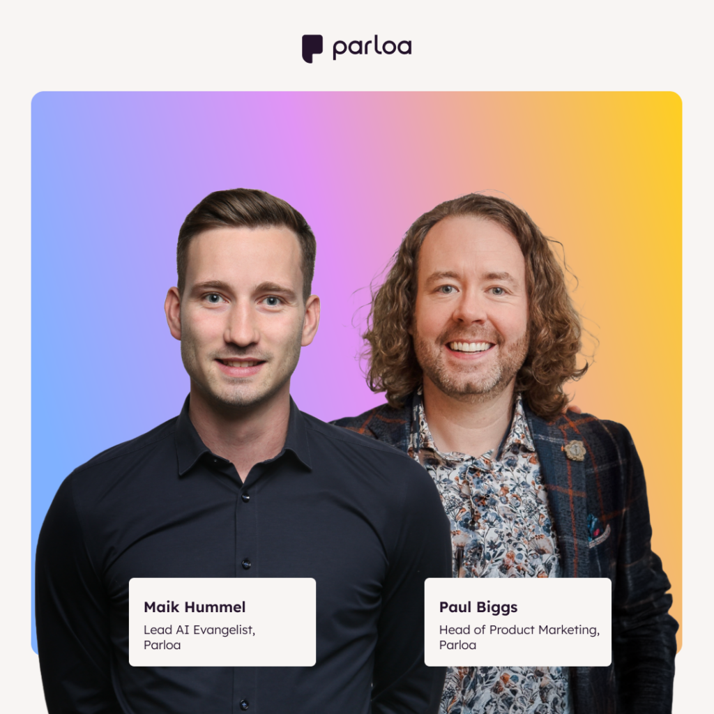 Webinar Header Image "Introducing Parloa AMP"